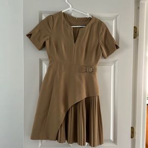 Karen Millen- military mini dress in camel - size 2 XS (sold out)